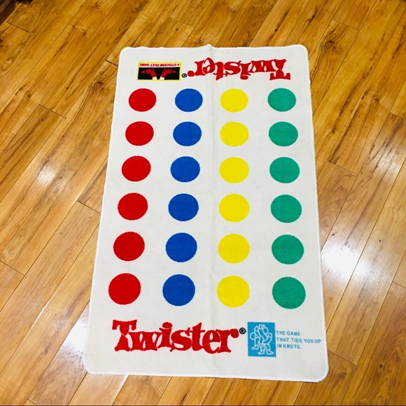 Twister rug  fabric child kids game play room daycare teacher birthday p… - Picture 1 of 2